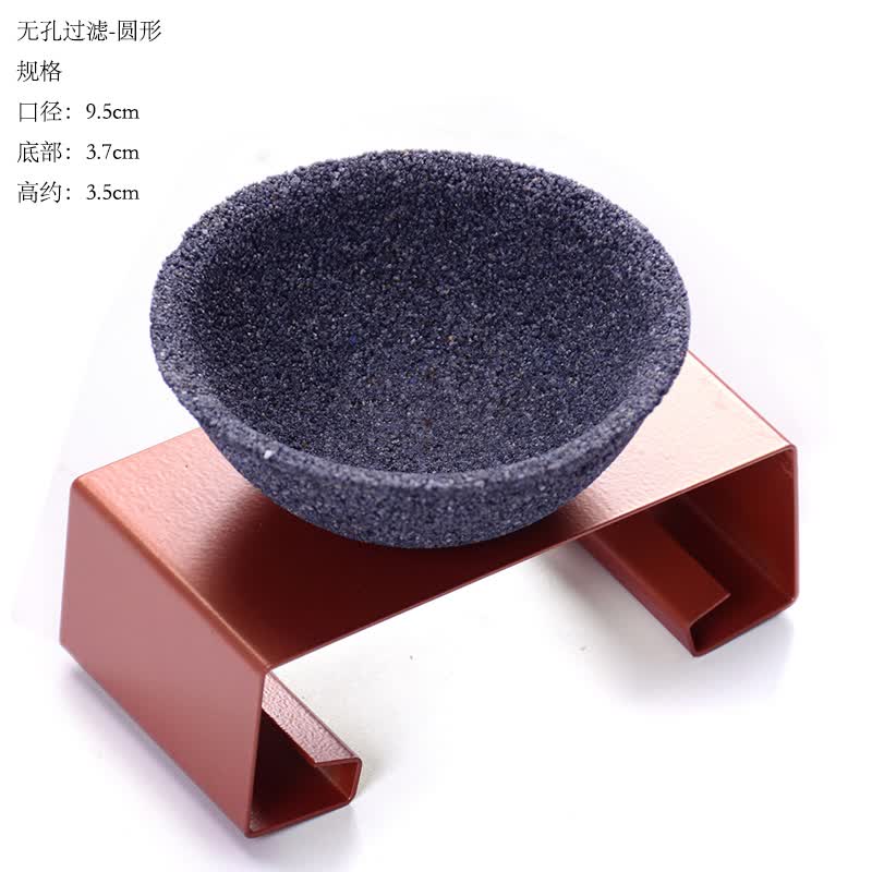 氧化铝矿石无孔过滤网茶滤茶叶过滤网陶瓷茶漏 茶具漏斗茶道配件 圆形