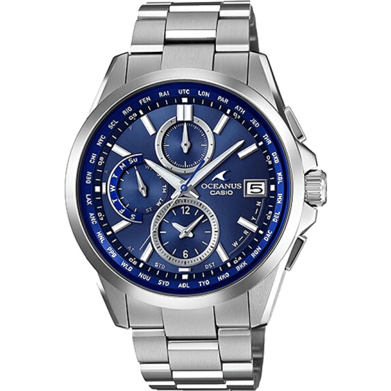 CASIO 卡西欧 OCEANUS海神系列 42.8毫米太阳能电波腕表 OCW-T2600-2A2