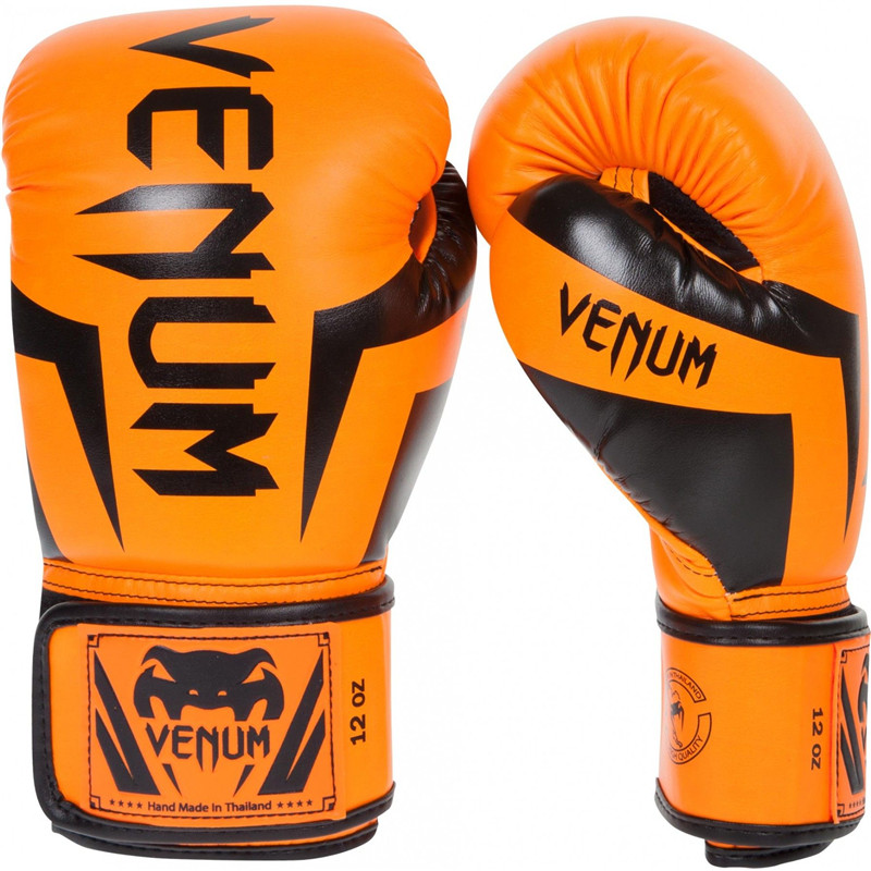 VENUM  ELITE BOXING拳击手套拳套 泰拳散打成人专业泰拳 搏击综合格斗 橘色 10OZ