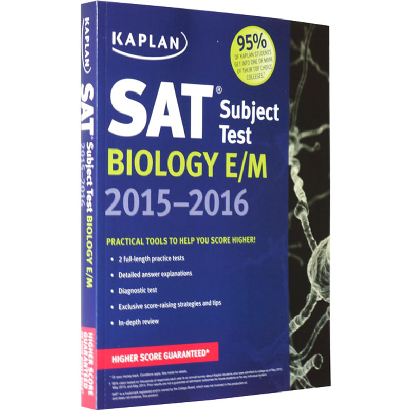 英文原版 Kaplan SAT Subject Test Biology E/M
