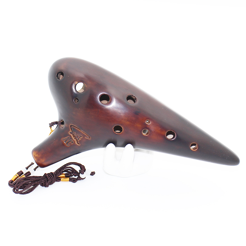 风雅陶笛(feng ya ocarina)风雅fengya陶笛熏烧12孔演奏系列简单易学