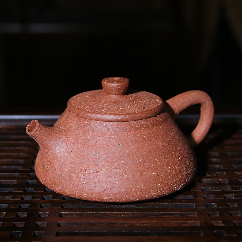 此时此刻 重庆荣昌陶茶壶郭绍全老师纯手工制作四川特色绞泥壶古风