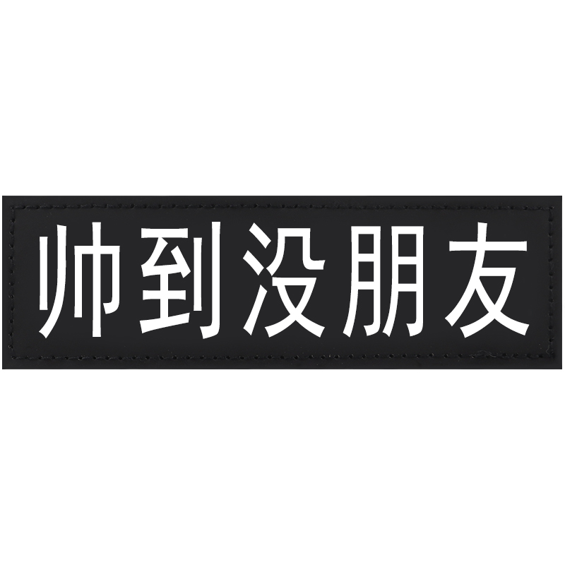 哈宝哈贝 宠物k9牵引绳胸背带魔术贴字帖 狗狗个性装饰字帖文字贴标