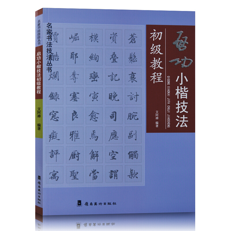 启功小楷技法初级教程 文阿禅编著 名家书法技法丛书  楷书硬笔钢笔书法 岭南美术出版