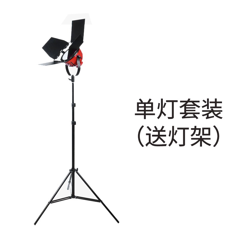 图宝映像 led红头灯套装摄影棚红头灯含2m全金属灯架含专业拉杆箱 单