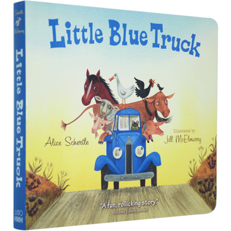 英文原版绘本 Little Blue Truck 蓝色小卡车 儿童启蒙纸板书 交通工具认知