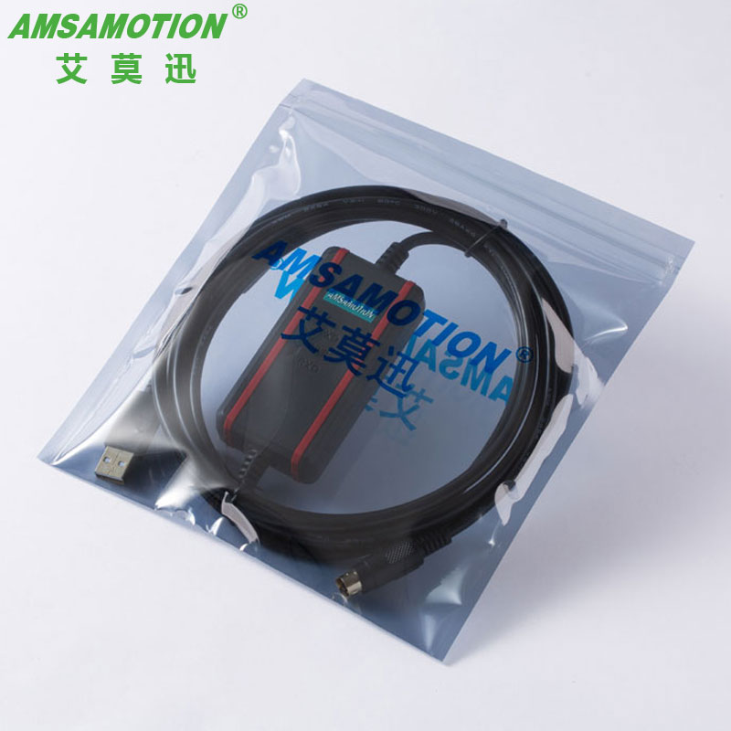 艾莫迅 用于台达DVP ES/EX/EH/EC等系列PLC编程电缆/调试下载线USBACAB230 【FTDI隔离款】英国FTDI芯片+光电隔离