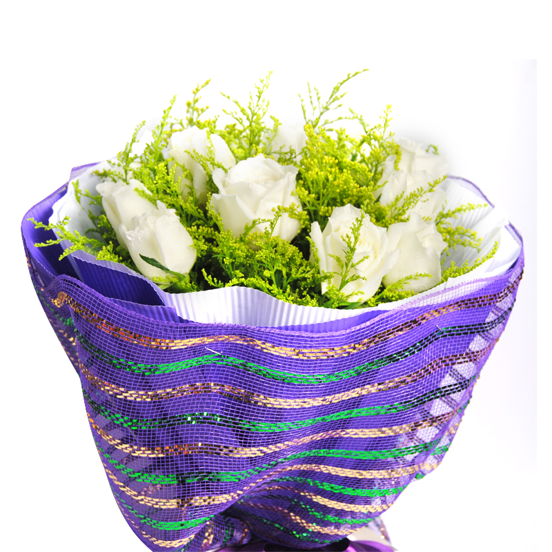 送女友 老婆 闺蜜 爱人生日礼物 一生一世白玫瑰 平时价