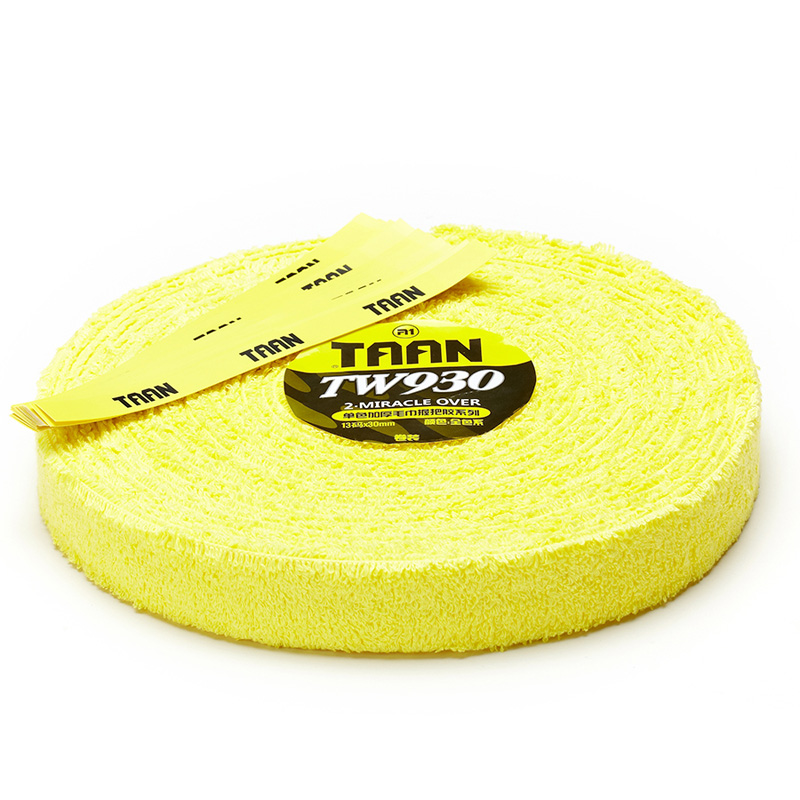 taan泰昂毛巾胶握把布大卷手胶tw930-2厚款大盘装羽毛球拍网球吸汗带