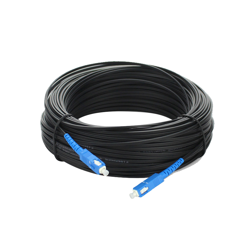 自承式金属蝶形缆单模2芯3钢丝室外皮线光缆蝶形