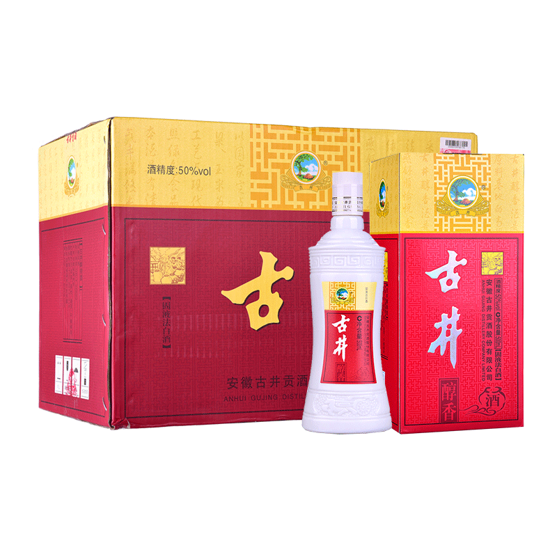 古井贡 50度 古井贡酒醇香500ml(6瓶装) 白酒整箱
