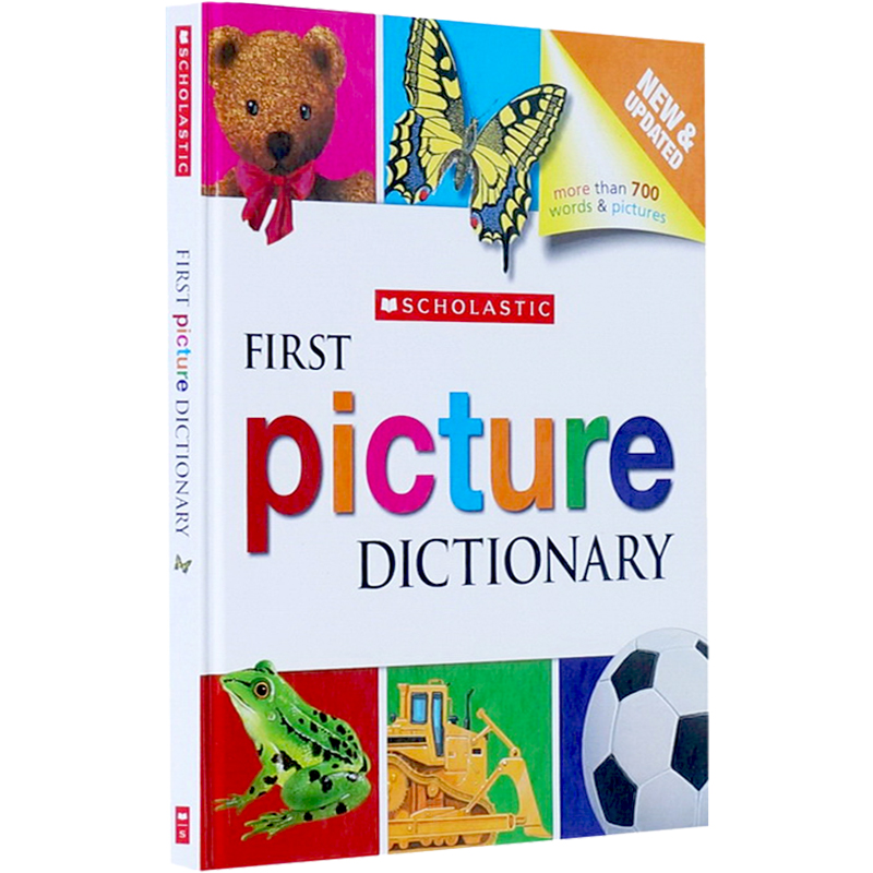英文原版 Scholastic First Picture Dictionary 学乐幼儿图文配对 启蒙图画字典 宝宝图解词典 看图片学英文单词