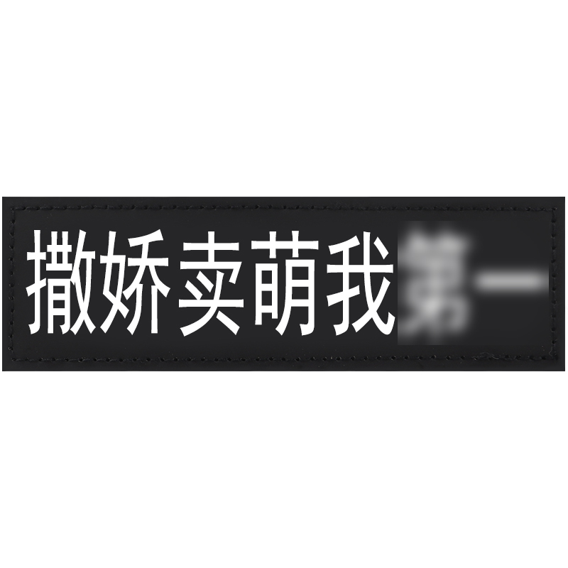 宠物k9牵引绳胸背带魔术贴字帖 狗狗个性装饰字帖文字贴标 撒娇卖萌我