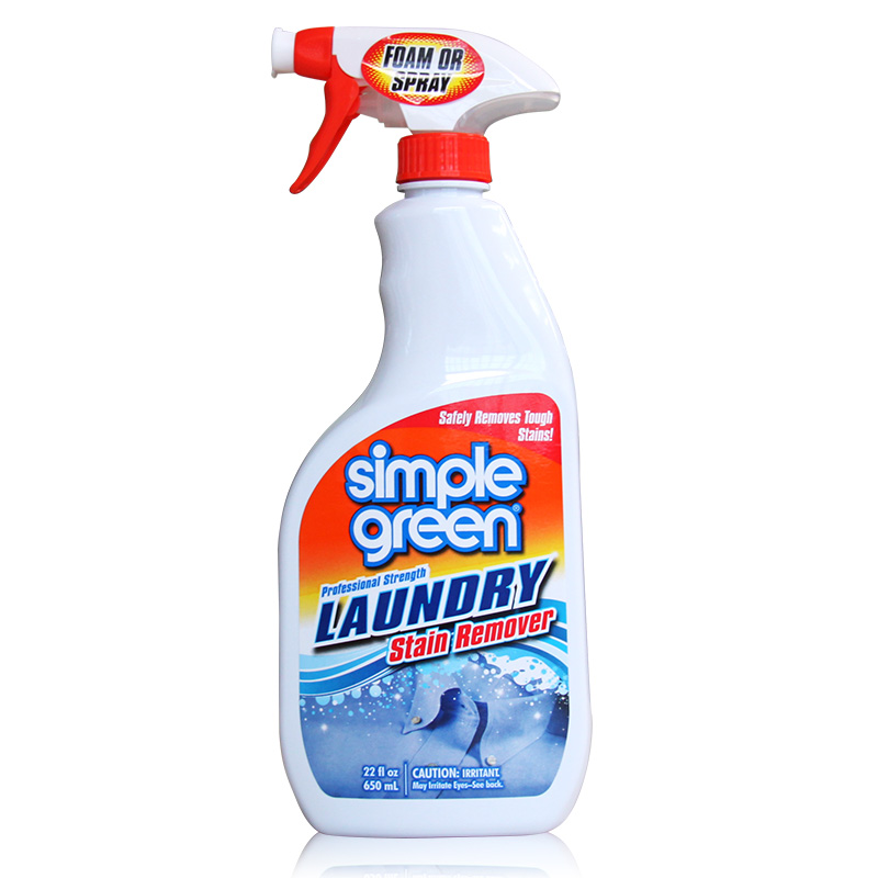 simple green美国羽绒服干洗剂免水洗衣物去油渍清洗剂650ml顽固污渍