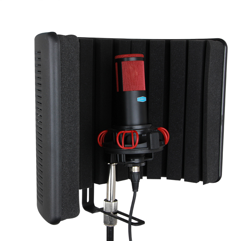 爱克创（Alctron） PF66录音话筒防风屏隔音屏吸音罩电容话筒防噪系统工程防风降噪屏 黑色