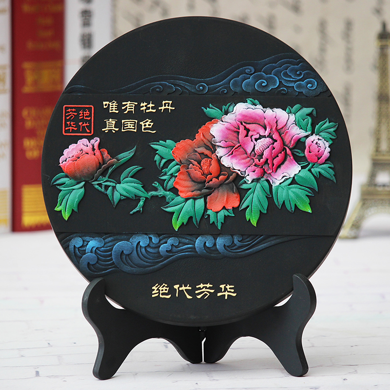 集里雅韵碳雕活性炭雕工艺品80大寿纪念品送老人爷爷奶奶老年人生日