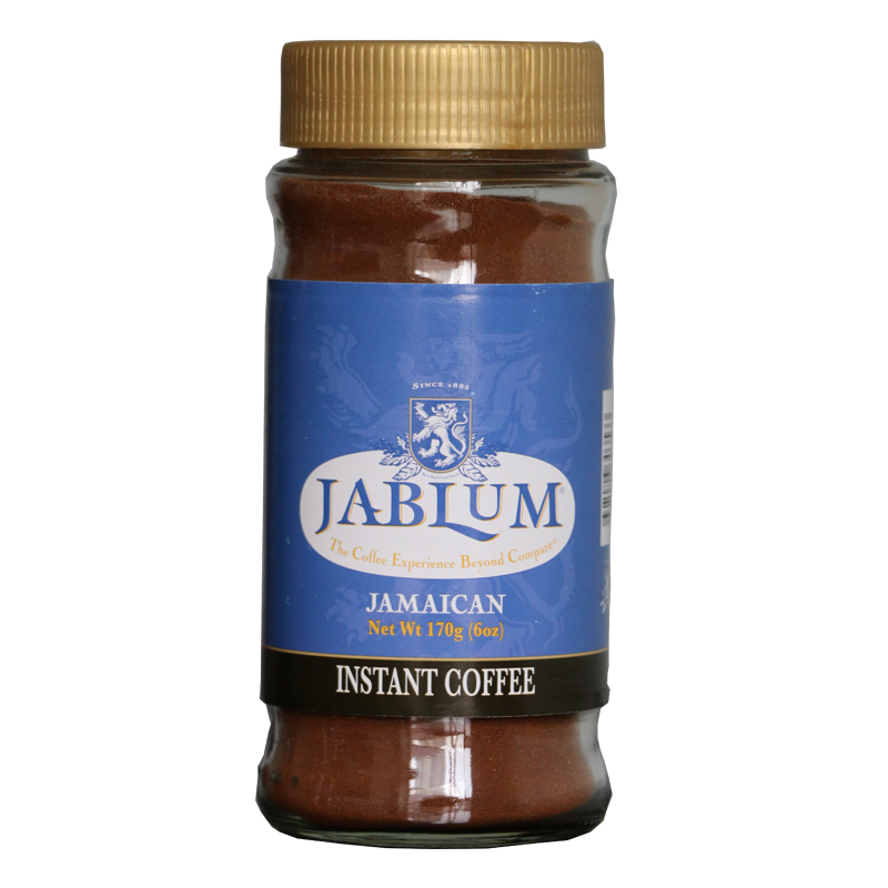 加比蓝（Jablum）及品蓝原装进口牙买加蓝山咖啡粉 速溶咖啡罐装 170g 纯黑咖啡