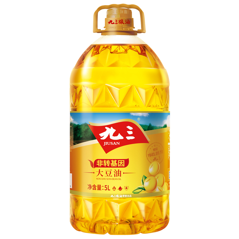九三食用油非转基因致青春系列一级5l大豆油九三出品甄选好油