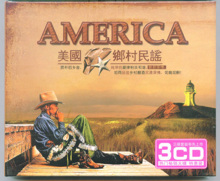 美国乡村民谣(3cd) 英文民谣 3碟
