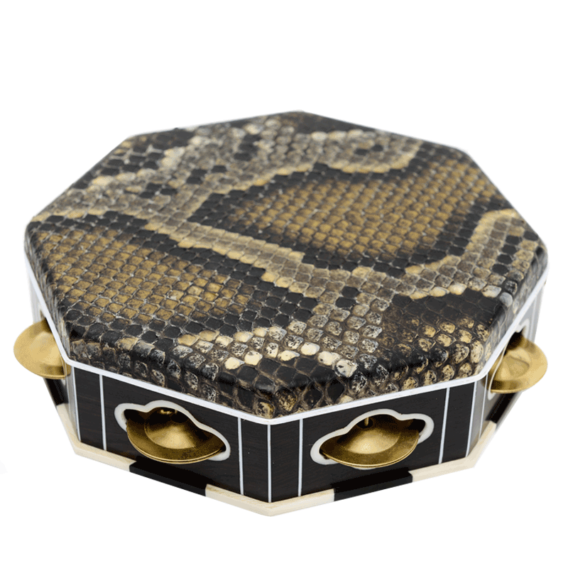 flofair传统满族单鼓民间曲艺八角鼓演奏练习乐器敲击 手铃鼓道具手鼓