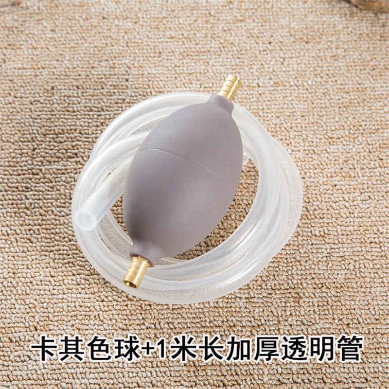 伊野茹蔓茶盤排水管轉(zhuǎn)接頭銅管漏水配件實(shí)木根雕茶幾茶桌茶臺加長銅管彎頭 卡其色球+1米透明管