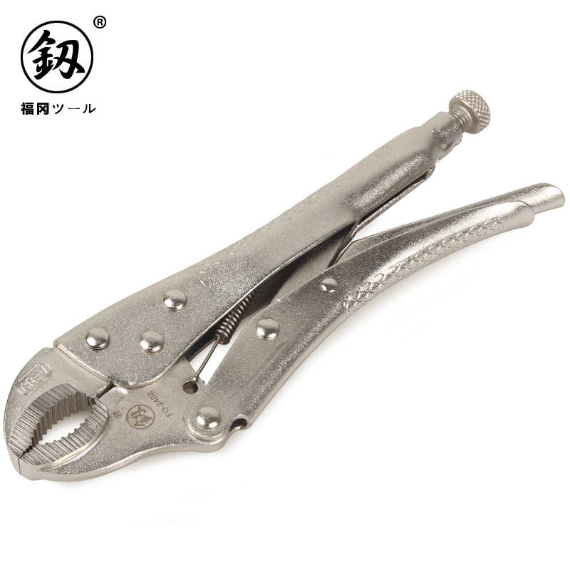 釰 福冈五金工具 大力钳子c型圆口省力钳夹持工具