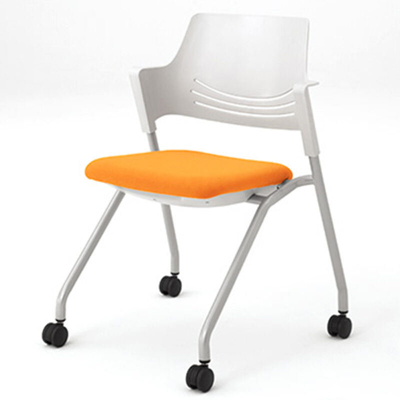 日本冈村okamura会议椅VCC1电脑椅子办公椅培训椅可折叠椅 订货橙色 椅子
