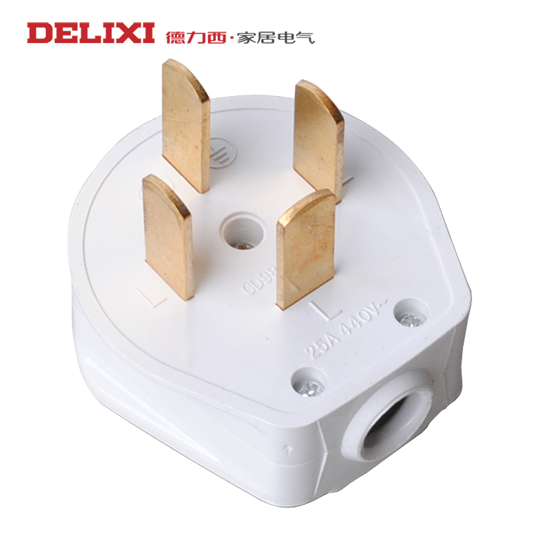 tlxt三相四线插头插座 380v 四孔25a 3相4线四插电源插头 插电源插头