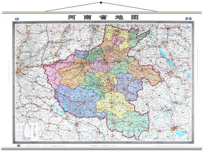 2021河南省地图挂图 交通政区版 1.5米*1.
