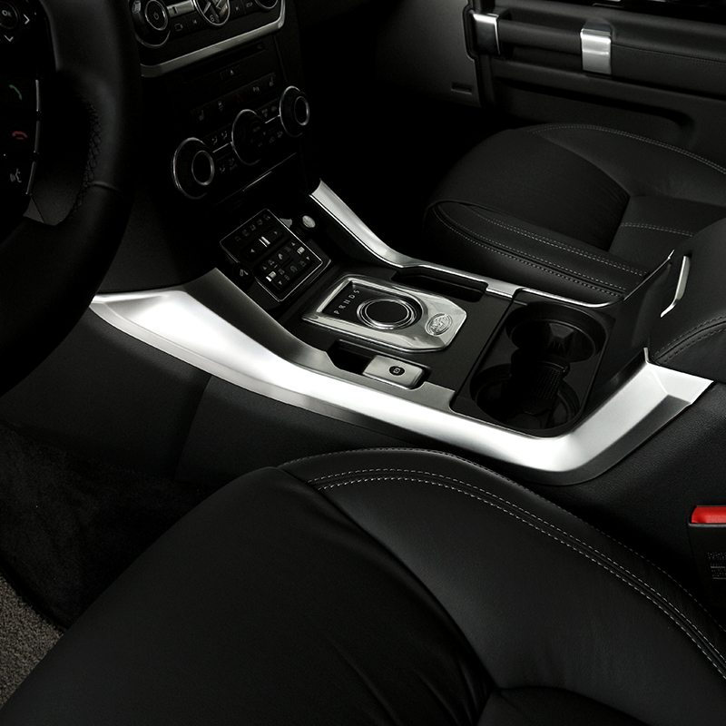 适用于10-16款 路虎发现者4中控侧边装饰条亮片 亮条路虎内饰装 装