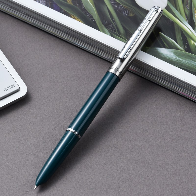 英雄(hero) 钢笔007经典老款铱金笔墨水笔办公学生练字入门钢笔怀旧