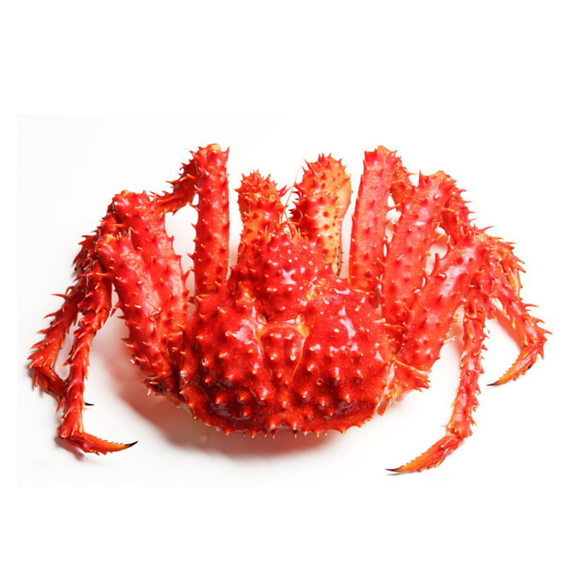 京鲜生 智利进口熟冻帝王蟹 帝王蟹3.2斤-3.6斤/只