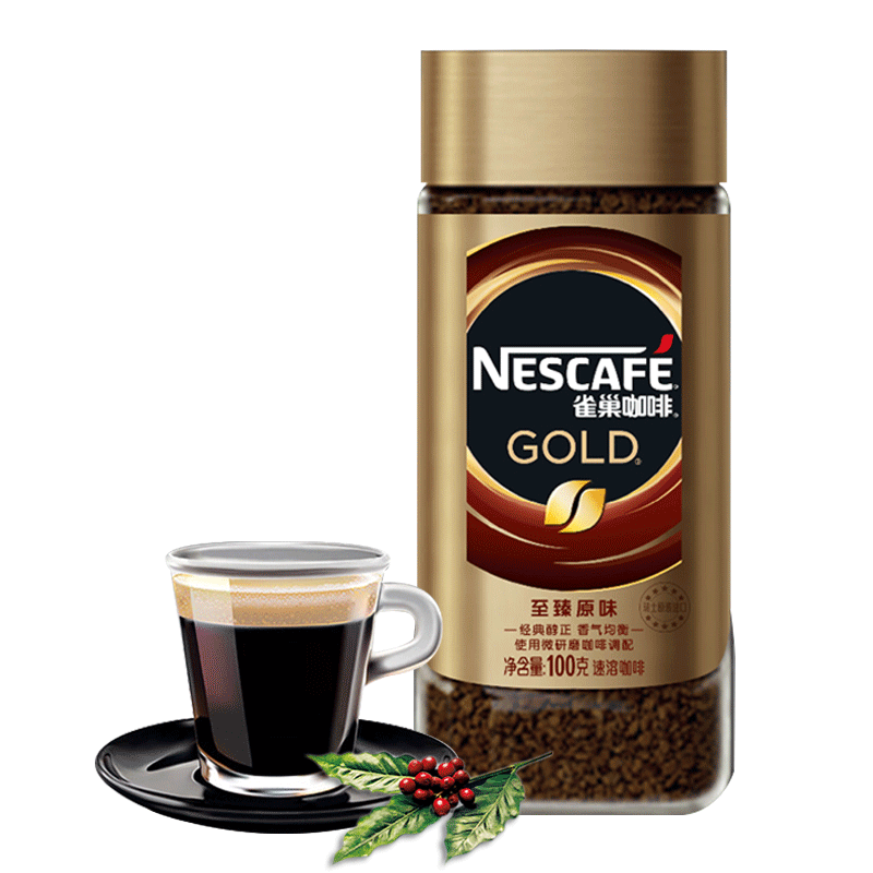 Nestlé 雀巢 金牌 速溶咖啡 至臻原味 100g*2瓶