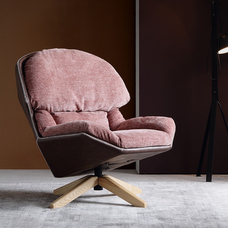 向所 椅子北欧ins风网红休闲椅设计师现代简约风格沙发椅靠背懒人沙发LC039 单椅「颜色请和客服备注」