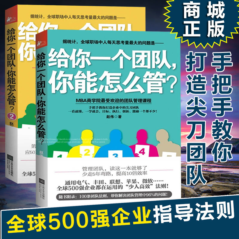 给你一个团队你能怎么管 套装全2册 赵伟著 MBA商学院受欢迎的团队管理课  管理类书籍 通俗读物