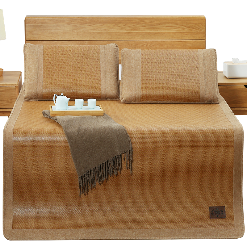 老席匠郡雅藤席凉席双人三件套180*200【可折叠】