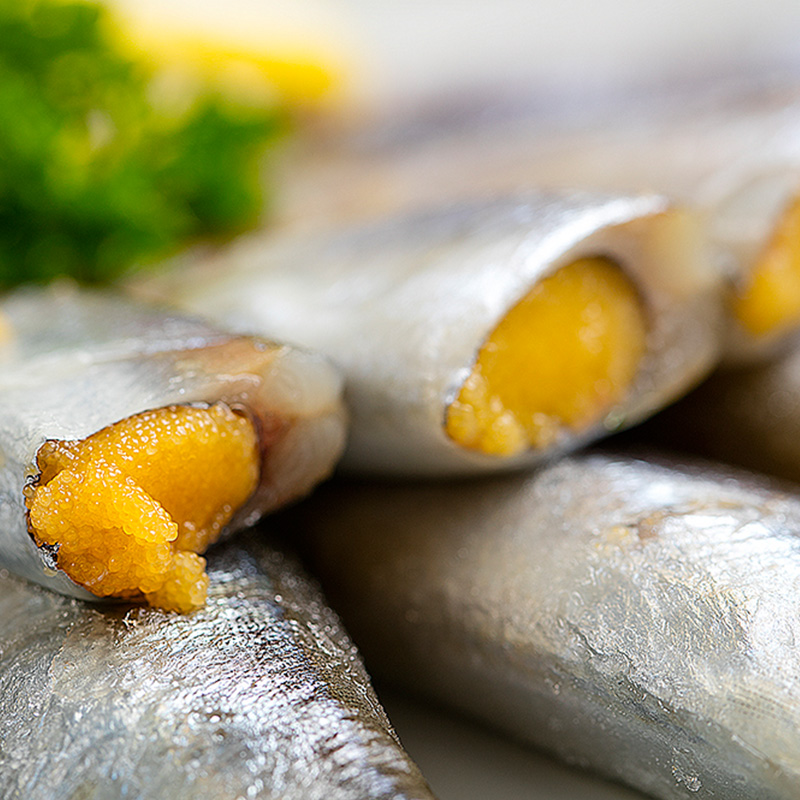 极地湾鱼籽饱满多春鱼