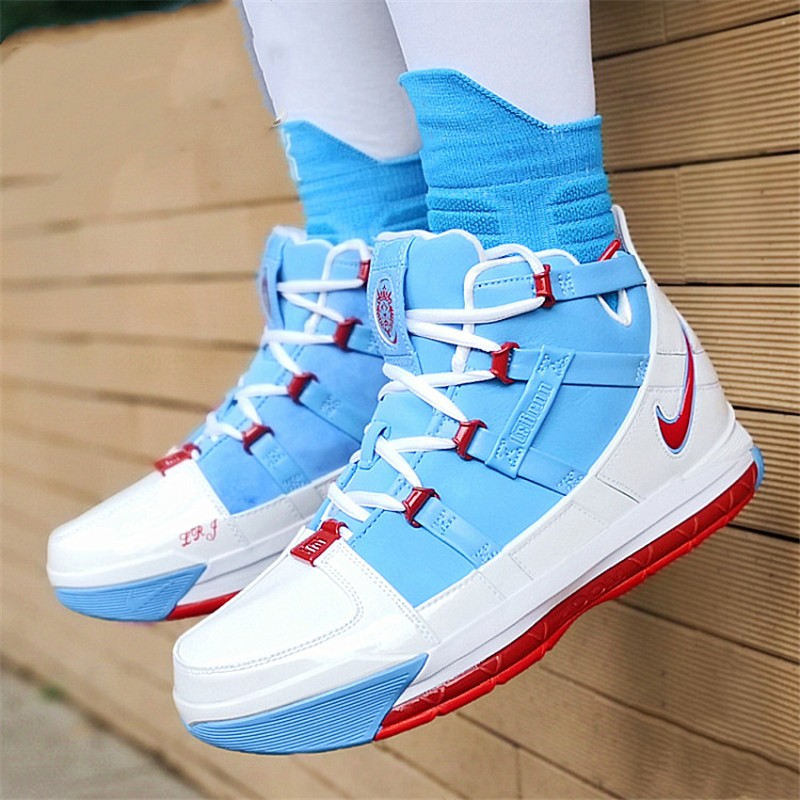 詹姆斯3代篮球鞋,詹姆斯3代低帮 nike耐克 zoom lebron 3 lbj3 詹姆斯3代战靴复刻 男子篮球鞋 ao2434