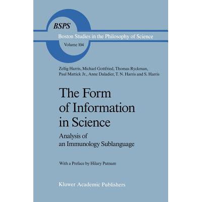 预订 The Form of Information in Science: Analysis...