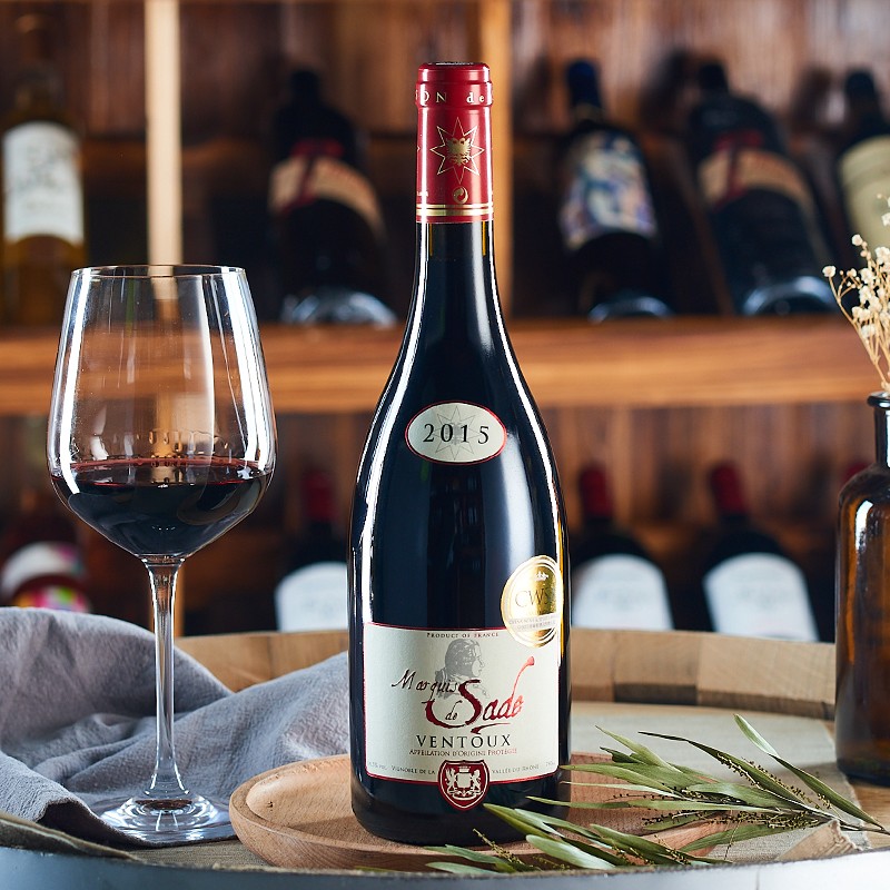 萨德侯爵(marquis de sade) 法国原瓶原装进口红酒 干红干白葡萄酒 旺