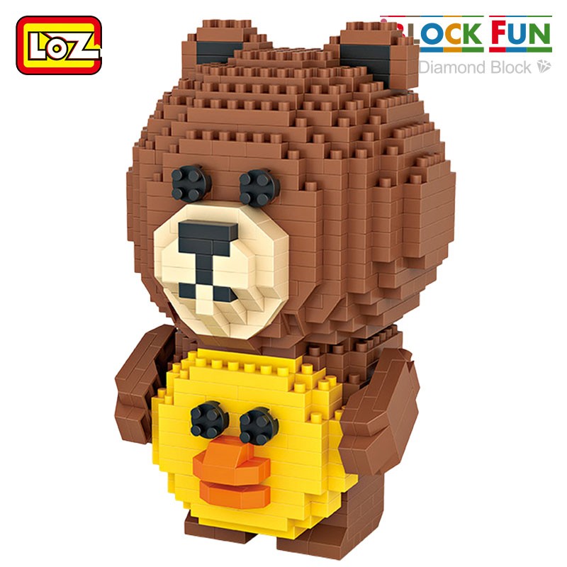 玩具微钻动物动漫小熊小兔男女孩礼物成人解压玩具生日礼物 9739 小熊