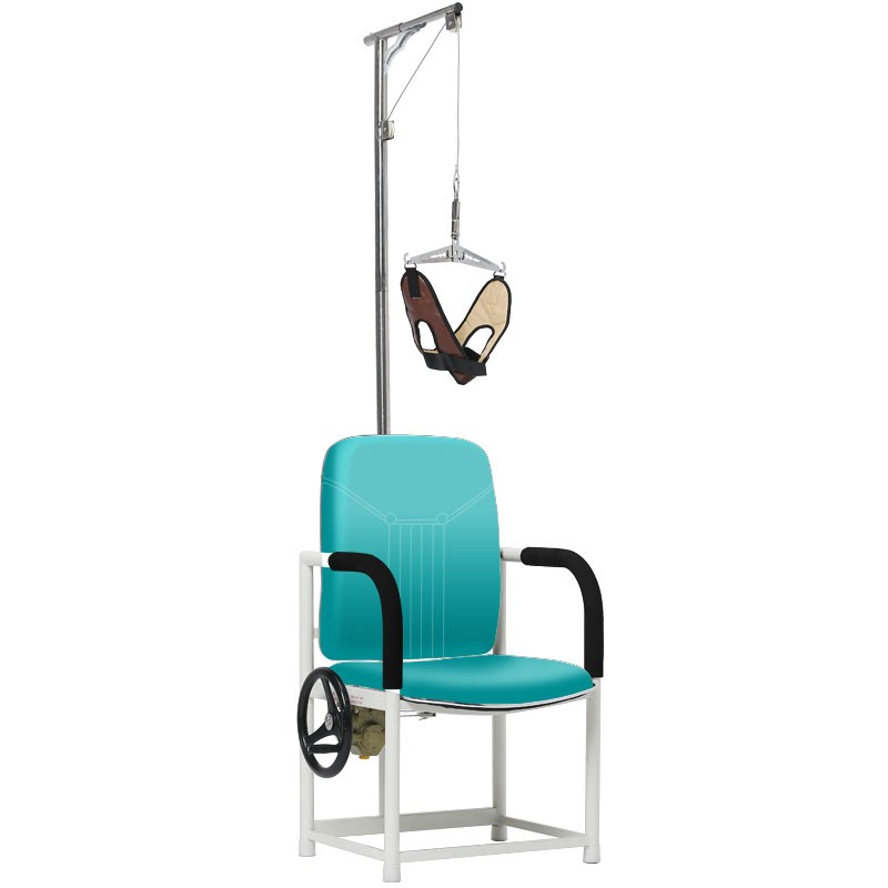 助邦（ZHUBANG） 颈椎牵引椅子 家用医用颈椎治疗仪 颈椎牵引器 牵引椅 B05手动升级款（马卡龙色）手摇牵引+减速装置