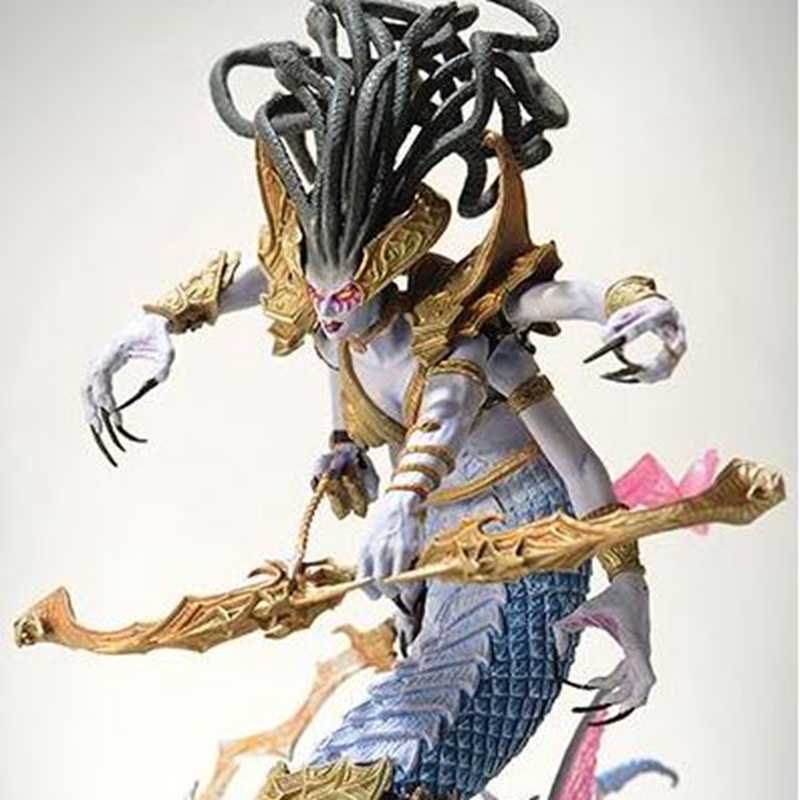 现货 魔兽世界 恶魔猎手伊利丹恶魔形态模型原厂复刻版 蛇女 法斯琪