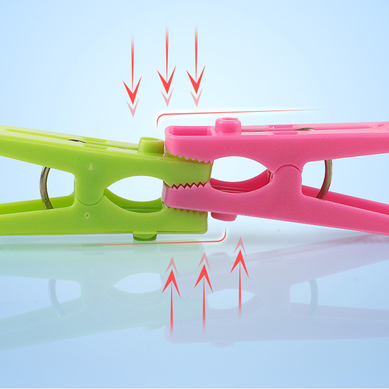 茶花 衣夹晾衣夹裤夹洗衣晾晒夹子多功能晒衣夹衣服夹袜子夹 3袋（共60支）