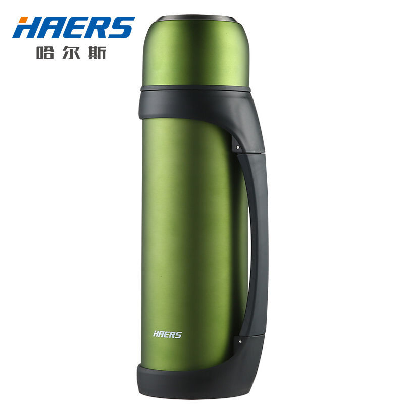 哈尔斯（HAERS）保温壶2.2L大容量车载户外热水壶不锈钢防侧漏真空保温瓶绿色caamdegov