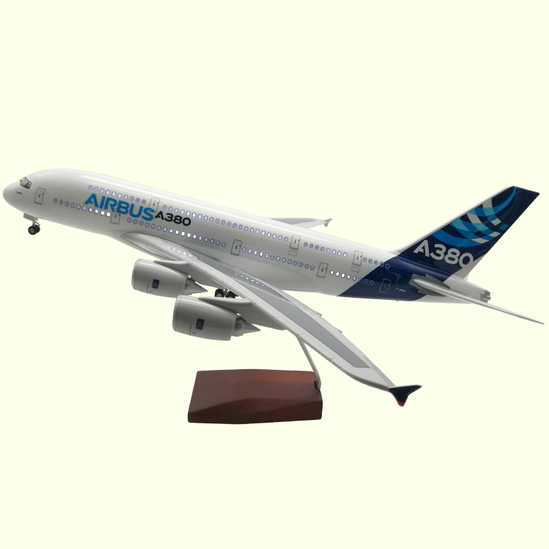 空客a380飞机模型涡轮喷气发动机大号合金客机仿真收藏摆件 空客a380