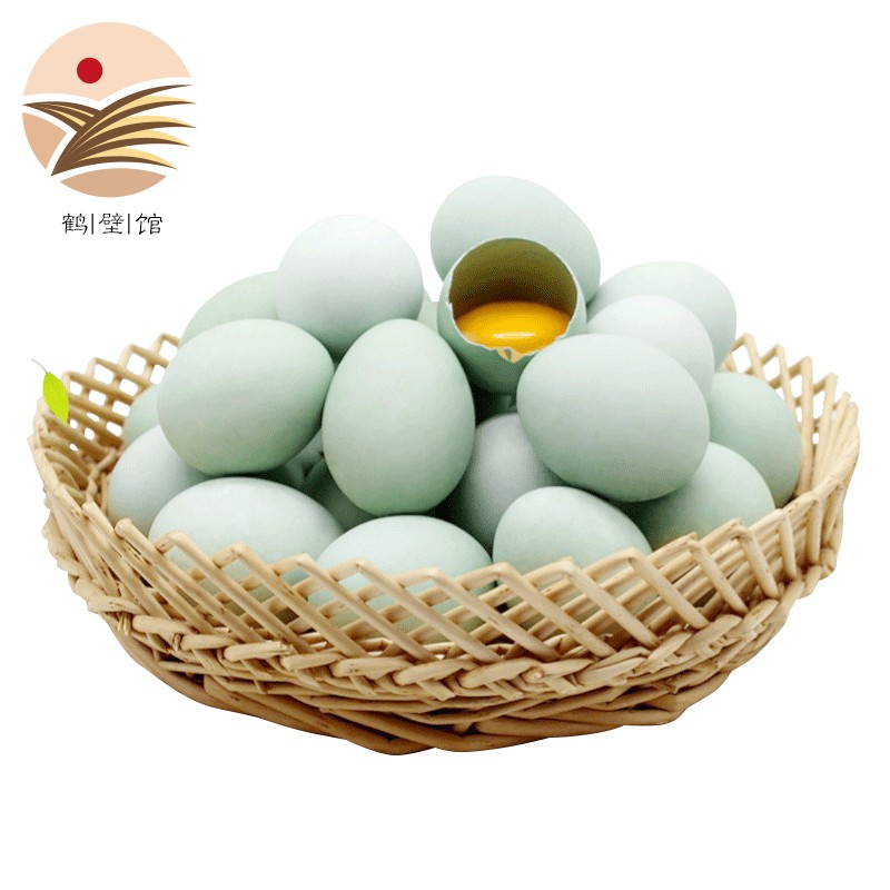 【鹤壁馆】鸡蛋绿壳蛋乌鸡蛋新鲜鸡蛋 30枚 绿壳鸡蛋