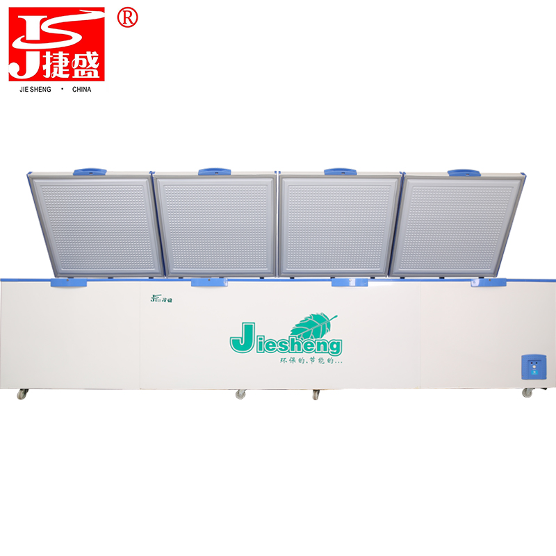 捷盛（JS）4米超大型容量2580L冰柜JS4000卧式商用大冷柜四开门冷冻冷藏保鲜小冷库茶叶肉冰箱