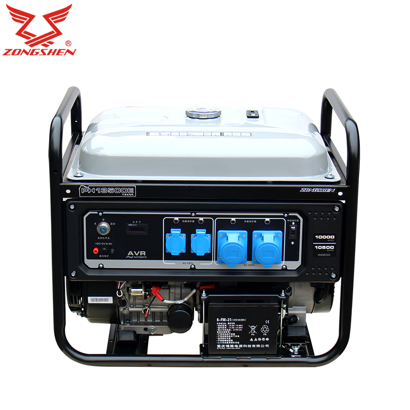 宗申集团(zongshen)宗申发电机10千瓦汽油全铜电机小型电机家用发电