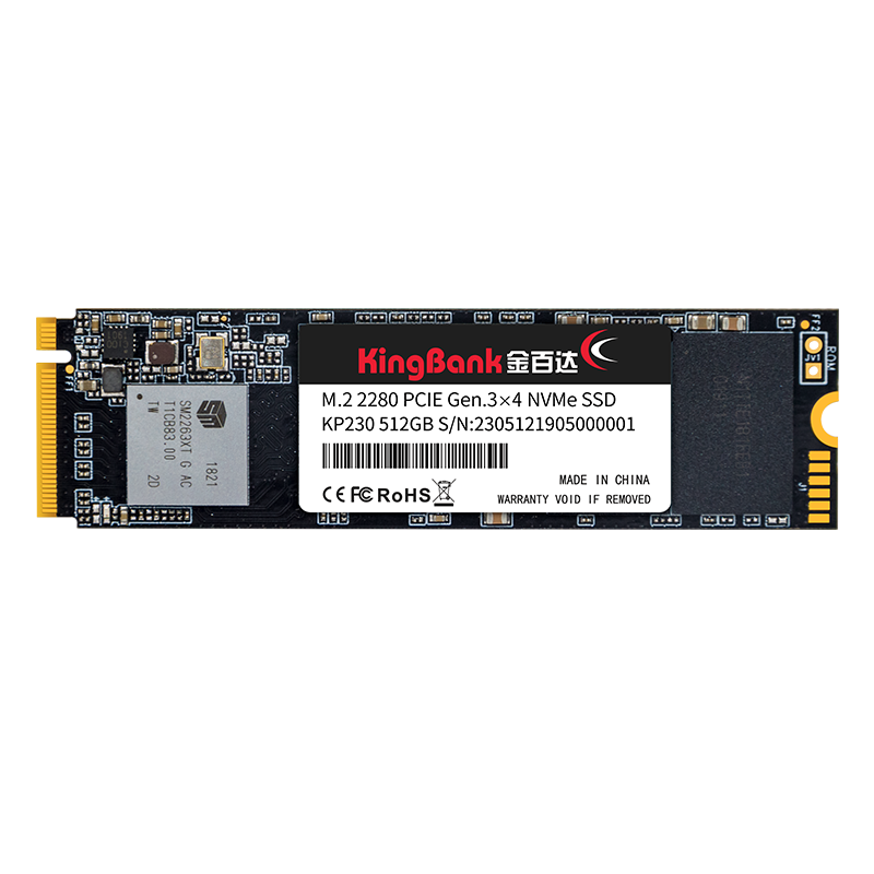 KINGBANK 金百达 KP230 NVMe M.2 固态硬盘 512GB (PCI-E3.0)